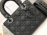 Dior Small Lady Dior My ABCDior Bag In Black Ultramatte Calfskin