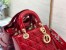 Dior Small Lady Dior My ABCDior Bag In Red Patent Calfskin 