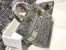 Dior Lady D-Lite Large Bag In Gray Toile de Jouy Reverse Embroidery