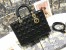 Dior Lady Dior Large Bag In Black Cannage Lambskin