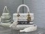 Dior Lady D-Lite Medium Bag In White Cannage Shearling
