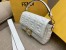 Fendi Medium Baguette Bag In White FF Nappa Leather