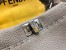 Fendi Peekaboo Mini Selleria Grey Bag with Python Leather Handle