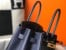 Hermes Birkin 30 Bag in Navy Blue Clemence Leather with GHW