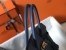 Hermes Birkin 35 Bag in Blue Agate Clemence Leather with GHW