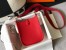 Hermes Evelyne III Mini Bag In Red Clemence Leather