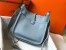 Hermes Evelyne III 29 Bag In Blue Lin Clemence Leather