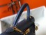 Hermes Kelly 28cm Sellier Bag in Blue Agate Epsom Calfskin GHW