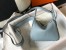 Hermes Lindy Mini Bag In Blue Lin Clemence Leather GHW