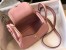 Hermes Lindy Mini Bag In Pink Clemence Leather GHW
