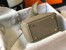 Hermes Lindy Mini Bag In Gris Tourterelle Clemence Leather GHW