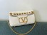 Valentino Stud Sign Shoulder Bag In White Nappa Leather
