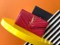 Saint Laurent Cassandre Large Flap Wallet in Red Matelasse Leather