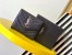 Saint Laurent Cassandre Tri-fold Wallet in Noir Matelasse Leather