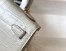 Hermes Kelly Mini II Sellier Bag In Beton Crocodile Embossed Leather