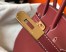 Hermes Birkin 25 Bag In Bordeaux Clemence Leather with GHW