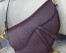 Dior Saddle Bag In Amaranth Grained Calfskin