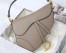 Dior Saddle Bag In Warm Taupe Grained Calfskin