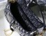 Dior Saddle Bag In Blue Dior Oblique Embroidery
