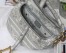 Dior Saddle Bag In Grey Toile de Jouy Embroidery
