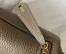 Hermes Lindy Mini Bag In Gris Tourterelle Clemence Leather GHW