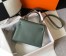 Hermes Kelly 28cm Retourne Bag in Vert Amande Clemence Leather GHW