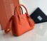 Prada Double Mini Bag In Orange Saffiano Leather