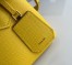 Prada Double Mini Bag In Yellow Saffiano Leather