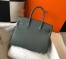 Hermes Birkin 30 Bag in Vert Amande Clemence Leather with GHW