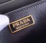 Prada Cahier Shoulder Bag In Black Leather