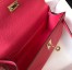 Hermes Kelly Pochette Clutch Bag In Rose Lipstick Epsom Leather