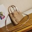 Prada Mini Galleria Bag In Beige Saffiano Leather