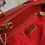 Prada Mini Galleria Bag In Red Saffiano Leather