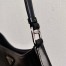 Prada Cleo Small Bag In Black Brushed Leather