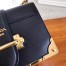 Prada Cahier Shoulder Bag In Black Leather