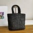 Prada Small Crochet Tote Bag in Black Raffia-effect Yarn