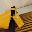 Prada Triangle Shoulder Bag In Yellow Calfskin