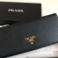 Prada Flap Continental Wallet in Black Saffiano Calfskin