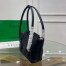 Bottega Veneta Arco Small Bag In Black Intrecciato Calfskin