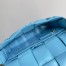 Bottega Veneta Cassette Bag In Pool Foulard Intreccio Calfskin