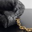 Bottega Veneta Mini Jodie Chain Bag In Black Intrecciato Lambskin