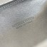 Bottega Veneta Knot Minaudiere Clutch in Silver Sequins Laminated Leather