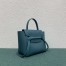 Celine Belt Nano Bag In Prussian Blue Grained Calfskin