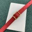 Celine Belt Nano Bag In Red Grained Calfskin
