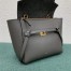 Celine Micro Belt Bag In Grey Grained Calfskin