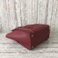 Celine Micro Luggage Tote Bag In Dark Red Drummed Calfskin