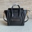 Celine Nano Luggage Tote Bag In Black Smooth Calfskin