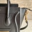 Celine Nano Luggage Tote Bag In Black Smooth Calfskin
