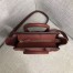 Celine Nano Luggage Tote Bag In Ruby Drummed Calfskin