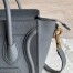 Celine Nano Luggage Tote Bag In Kohl Drummed Calfskin